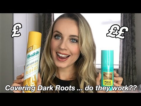Covering Dark Roots | L’Oreal Paris Magic Retouch vs Batiste Comparison and Review | Katie Power