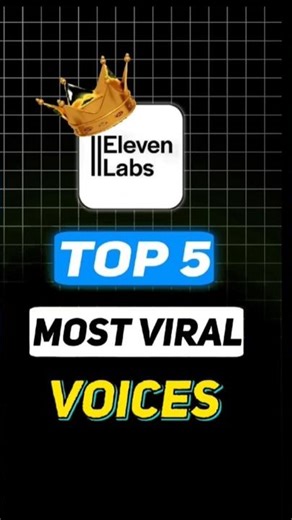 11Labs top 🎩 5 viral voice 😘 #facts #shorts #viralvoice #entertainment