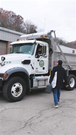Clearing county roads of snow and ice is no small task. The Department of Public Works is responsible for plowing and salting 357 miles of roadway – nearly the distance from Pittsburgh to Charlotte. That requires more than 60 drivers, who log over 30,000 hours during the winter season. From November-March, they use more than 10,000 tons of salt and 1,500 gallons of liquid calcium chloride on our roads. Thank you to our hard-working salt truck drivers for keeping us safe during winter weather! An