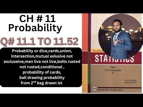 q11.1 to 11.52 complete ch11 probability statsitics for fg colleges dr afzal beg for stats