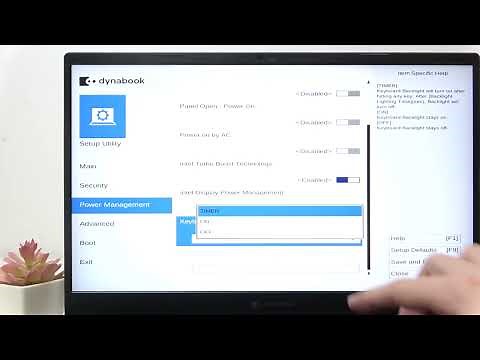 How to Change Keyboard Backlight Control Mode on TOSHIBA Dynabook Tecra