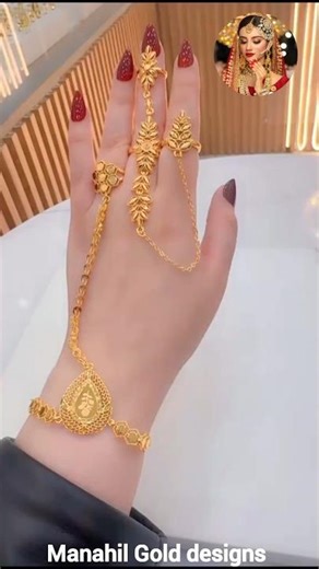 Light weight hand Gold jewellery|Girls fashion jewellery