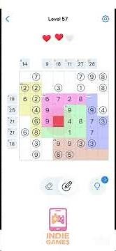 Quickplay: Number Sums level 57 #brainteaser #braintraining #puzzle #brainworkout #gameplay