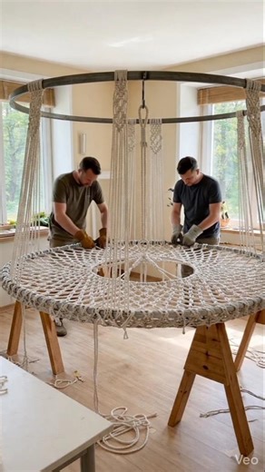 Building a Giant Macrame Hanging Bed — Step by Step!