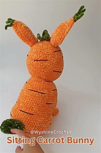 Crochet Carrot Bunny For Easter Day by ‪@WyshineCrochet‬ #crochet #amigurumi