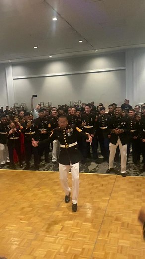 Sergeant Major Getting Lit at Army Ball