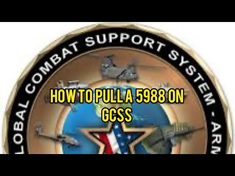 How to pull a “5988” on GCSS ARMY