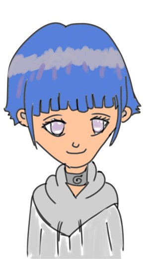 Let's draw Hinata Hyuga - Naruto - chibi style #art #shorts