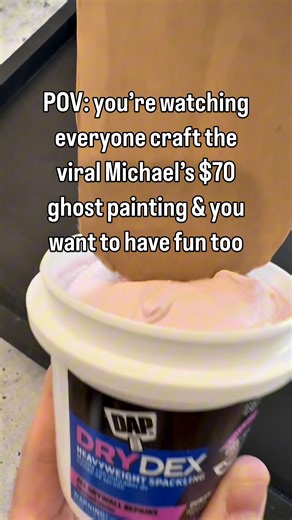 Everyone’s crafting the viral Michael’s $70 Halloween ghost painting & you want to have fun too… | Mr. Crafty Pants