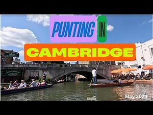 Punting in Cambridge on the River Cam.