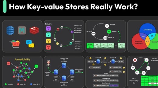 键值存储是如何工作的（Redis、DynamoDB、Memcached）？ | ByteByteGo