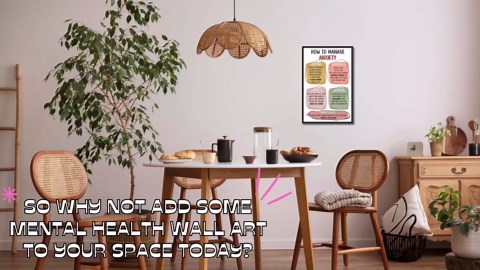 Mental Health Poster for Classroom, Therapist Poster, Mental Health Print, School Positive Psychology Print - 17x11 in. LAMINATED - No Frame (Take a Mindful)