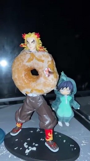 kyojuro rengoku as a donut #demonslayer #kny #anime