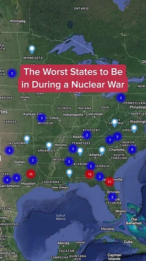 The WORST states to be in for WW3…💥 Anyone else in these states 😑 #fyp #doomsday #doomsdaypreppers #preppers #prepper #foryou