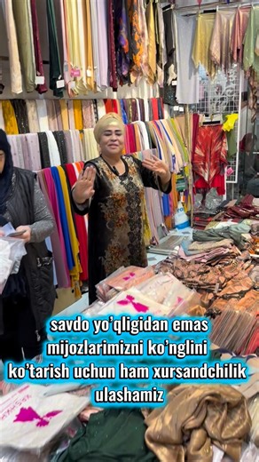 𝓥𝓸𝓵𝓲𝓭𝓪 𝓢𝓽𝔂𝓵𝓮 on Instagram: "Volida boutique qadri baland klentlari # Biz nafaqat o’zimizni balki mijozlarimizni ham kayfiyatini ko’tarish uchun ham xursandchilik ulashamiz, ❤️🥳 Faqat ro’mol olish uchunmas Volidamni o’zlarini ko’rish uchun kelayotgan uladan mativatsia olib xursand bo’layotgan qadri balandlarimiz siz uchun doim xizmatdamiz , bizni har doim qo’llab quvvatlagan xalqimiz uchun Volida boutique o’z yo’nalishida davom etadi 🥰❤️❤️❤️❤️👍🏻👍🏻👍🏻👍🏻#bukhara #бухара #rek 💣�