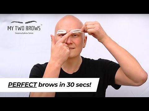 My Two Brows | How to Use Temporary Eyebrow Tattoos Tutorial
