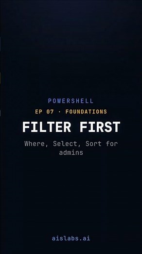 PowerShell Where-Object: Filter, Select, Sort