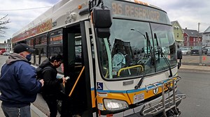 A new MBTA bus facility in Quincy will be the first to service an electric fleet