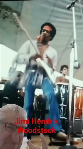 Jimi Hendrix plays at Woodstock 🔥