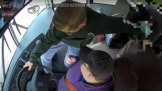 Watch: Michigan 7th-grader Heroically Stops School Bus After Driver Falls Unconscious