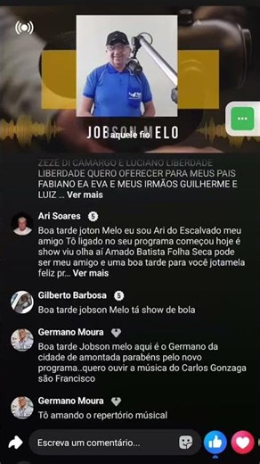 PROGRAMA TOCA TUDO 105.5 COM JOBSON MELO E RÔMULO DANTAS NA RÁDIO UIRAPURU 105.5 DE ITAPIPOCA