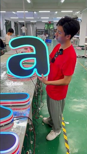 Take a look at different colorful dynamic luminous characters #signs