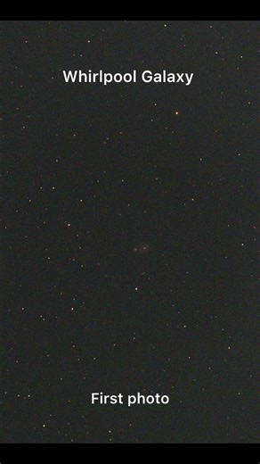 First photo vs Stacked photo. Part 1. #seestars30pro #astrophotography #astronomy #seestar