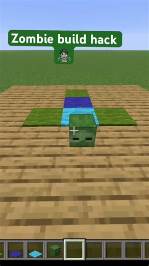 Zombie 🧟 build hack!! #minecraft