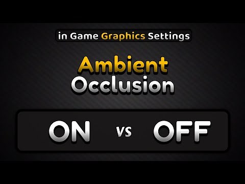 in Game Graphics Settings ( On vs Off ) | What is Ambient Occlusion? | Sunday Special #1