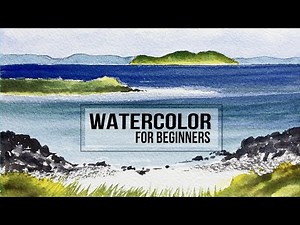 Easy 10 Minute Watercolor Landscape Tutorial For Beginners Episode 2