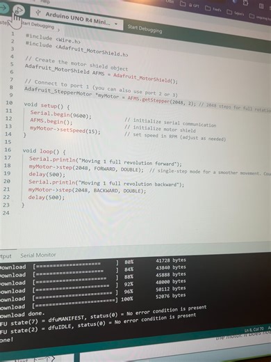 2.18 - In-class Assignment - Motor Party with an Adafruit Motor Shield (2)