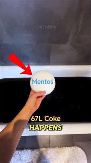 He Drop a Giant Mentos in 67L of Coca-Cola… This happened... 😨