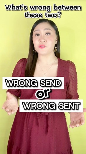 3.3M views · 84K reactions | WRONG SEND or WRONG SENT? 類#wrong #verb #adverb #englishword #learnenglish #speakenglish #learnenglishwithteacheraubrey #aubreybermudez #teacheraubrey #reels #fbreels #reelsviral | Learn English with Teacher Aubrey | Facebook