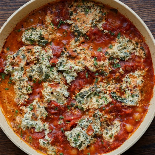 Skillet Gnocchi with Sun-Dried Tomato Garlic Ricotta