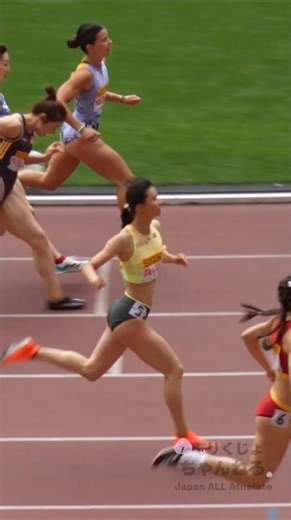 【迫真のレース映像】呉艶妮・田中佑美【女子100mH決勝Remake】 #shorts 2024年ゴールデングランプリ陸上