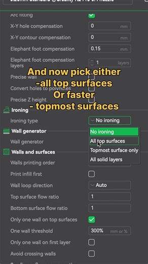 Creality ANZ on Instagram: "Weekly 3D printing tips - How to get smooth finish through a simple setting Slicer - Creality Print Massive thanks to @thereal3daddy for making this video!"