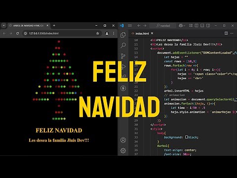 Aprende a crear un hermoso árbol de Navidad animado usando HTML, CSS y JavaScript.