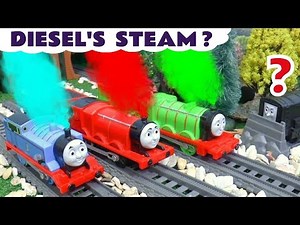 Colorful Steam Toy Train Story With Thomas Trains