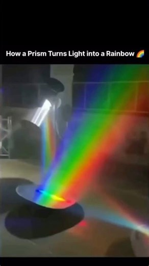 How 🤯 A Prism Turns Light into a Rainbow #scienceexperiment #sciencefacts #science #shorts
