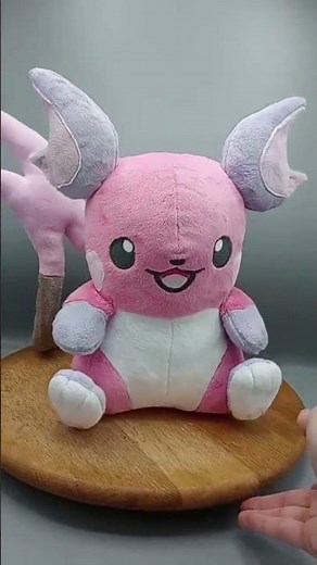 Handmade pink Raichu Pokemon plushie!