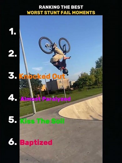 Ranking The Best Worst Stunt Fail Moments
