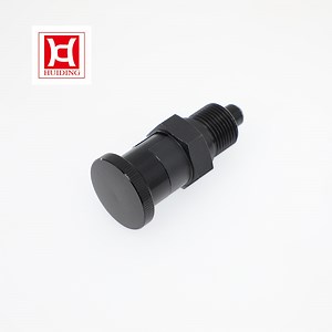 [Hot Item] M10 M12 M16 M20 Carbon Steel Black Knob Spring Indexing Plunger Retractable Locking Index Pin Self-Locking