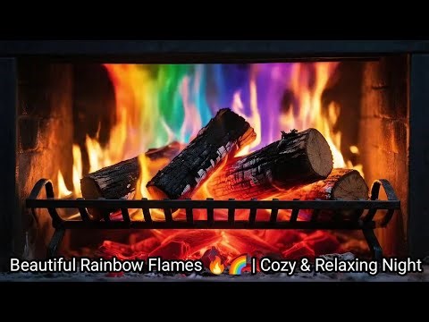 Rainbow FirePlace Rainbow Flames