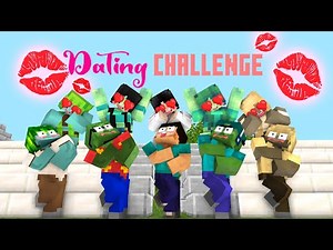 Minecraft, Dating With A Cute Girls Challenge (PART 2) - Monster School Animation