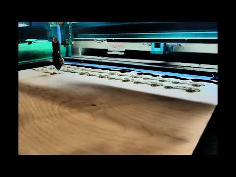 Engraving our licensed Cherokee XJ keychains