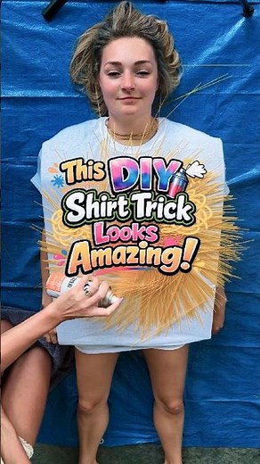 This Spray Paint Trick Makes Amazing Shirt Art! 👕 #shorts #feelgood