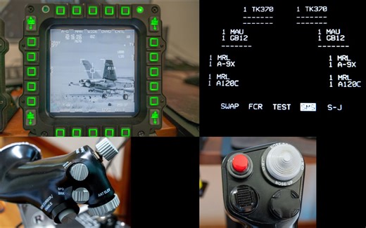 史上混搭最多家外设产品的F16全金属外设套装(HOTAS MFD)_混搭了6家以及自己手搓了部分