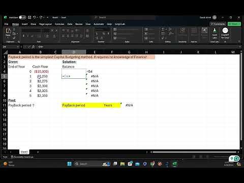 Calculate the Payback Period in 30 seconds!