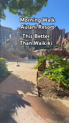 This is better than Waikiki…Morning Walk Aulani Resort
