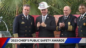 FOX 2 METEOROLOGISTS HONORED - Heat Up St. Louis held its annual luncheon to honor and award four individuals for its 2023 Persons of the Year Awards and recognized six local meteorologists for their work and dedication in keeping the public safe. FOX 2’s own Chief Meteorologist Glenn Zimmerman and Meteorologist Chris Higgins were awarded the Fire Chief’s Public Safety Award. Zimmerman and Higgins received firefighter hats for their roles and dedication to the field of meteorology. “It’s wonderf